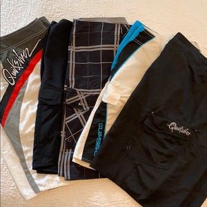 Men’s 36 quicksilver board shorts lot (5 total)